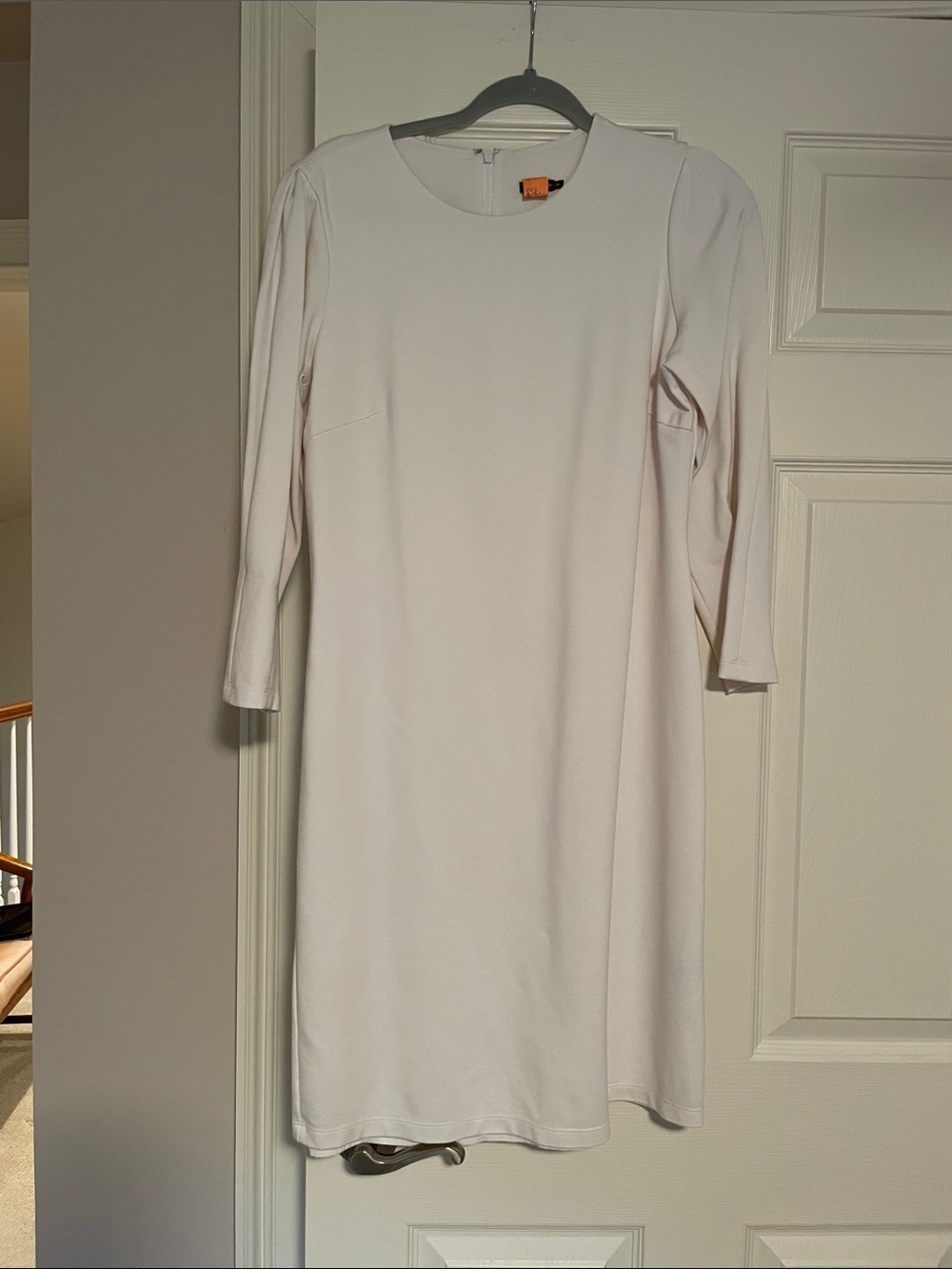 Classic Cream Long-Sleeve Shift Dress NWOT J McLaughlin lined dress